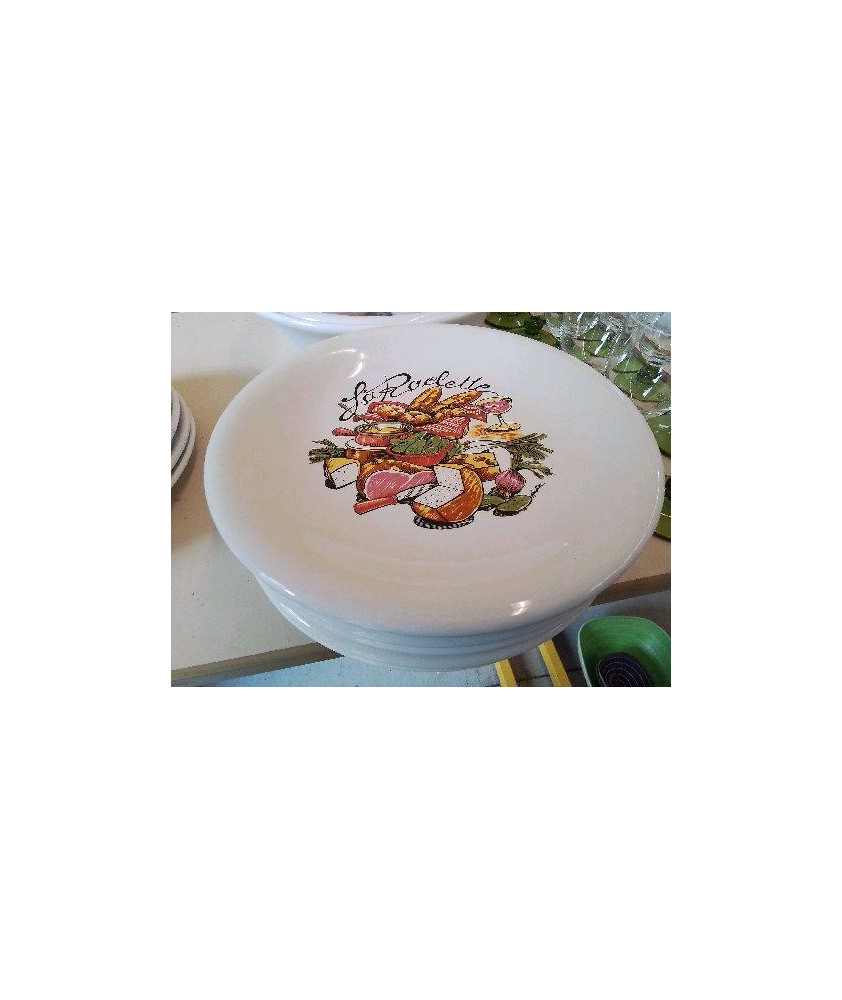 LOT DE 6 ASSIETTES RACLETTES