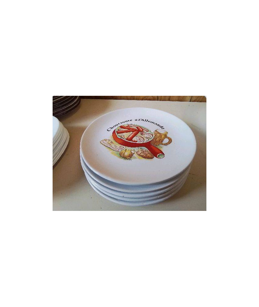 LOT DE 5 ASSIETTES CHOUCROUTE 