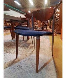 CHAISES  LOT DE 4 + 2 FAUTEUILS PACO CAPDELL ANNEES 80