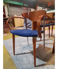 CHAISES  LOT DE 4 + 2 FAUTEUILS PACO CAPDELL ANNEES 80
