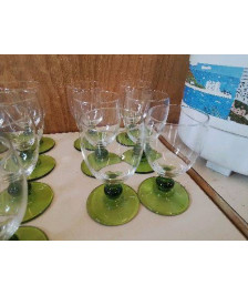 LOT DE 6 VERRES A PIEDS