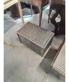 COFFRE VANNERIE TAUPE