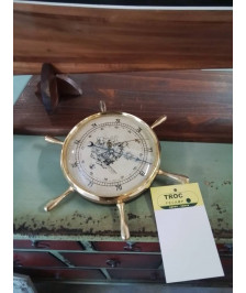 BAROMÈTRE GOUVERNAIL LAITON ANNÉES 60