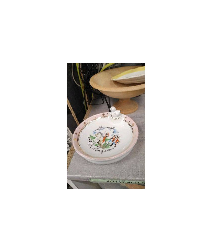ASSIETTE ENFANT PORCELAINE 