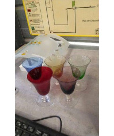 VERRE A LIQUEUR COULEUR LE LOT