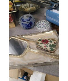MIROIR + BROSSE DOREE