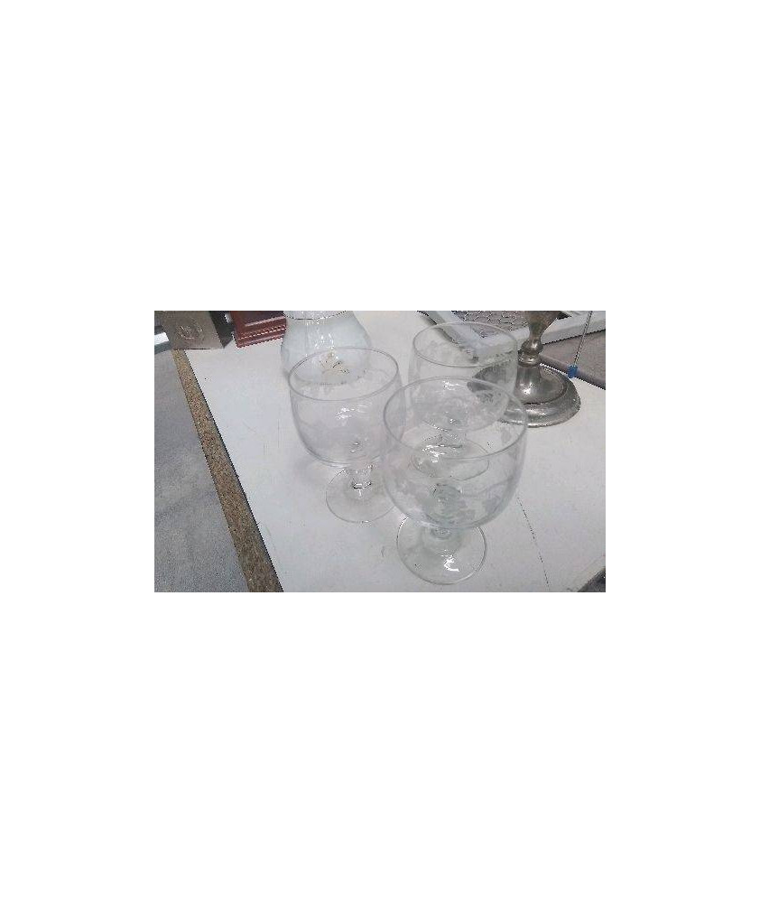 VERRE À PIED X3