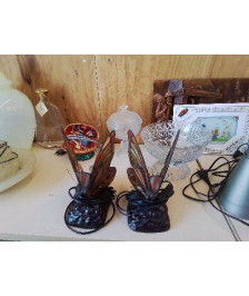 DUO LAMPE DE CHEVET PAPILLON 
