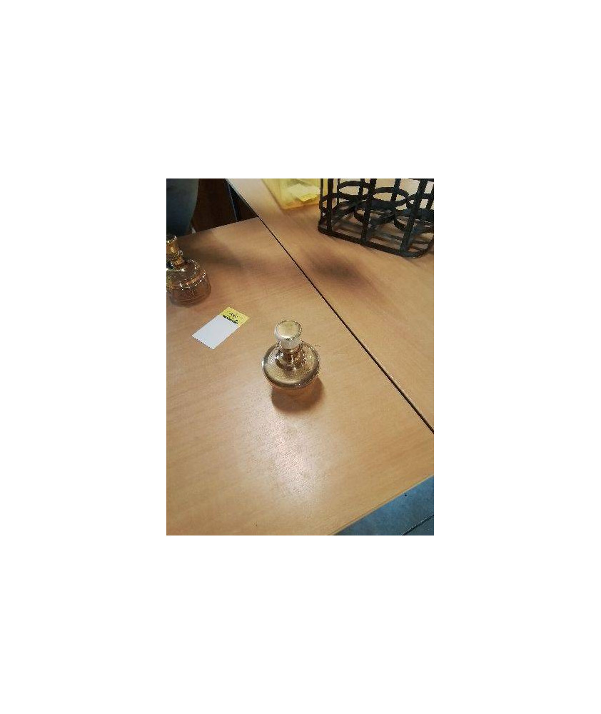 FLACON A PARFUM VERRE DORE