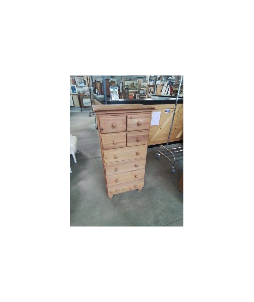 CHIFFONNIER PIN 8 TIROIRS 
