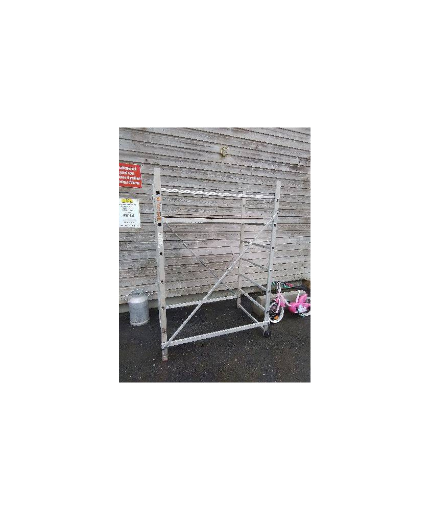 ECHAFAUDAGE ROULANT ALU HELVAL 150 KG MAX 196X136X80CM