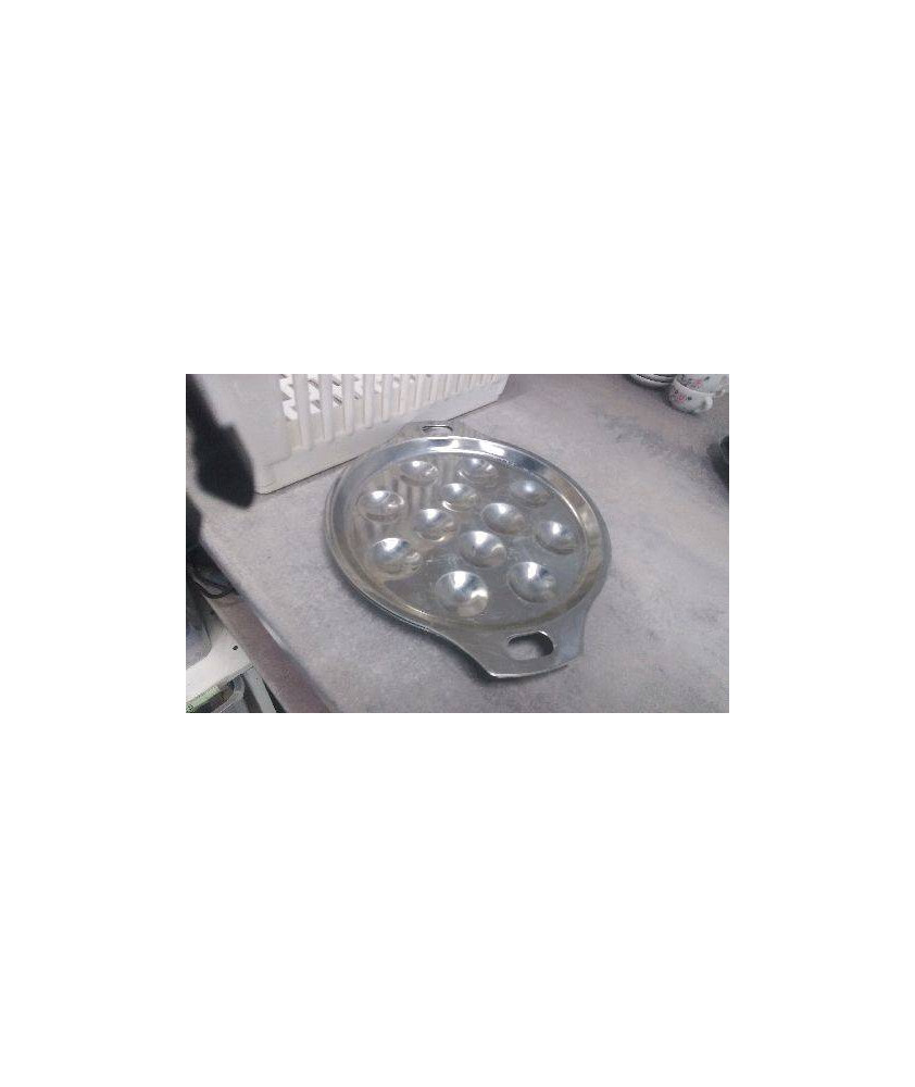 ASSIETTES ESCARGOTS INOX X2 