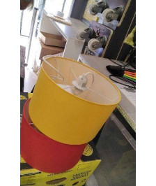 SUSPENSION TISSU JAUNE 
