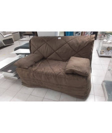 BANQUETTE BZ CHOCOLAT MATELAS BULTEX ETAT NEUF