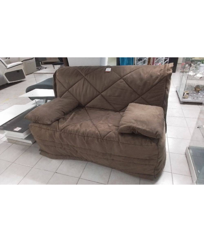 BANQUETTE BZ CHOCOLAT MATELAS BULTEX ETAT NEUF