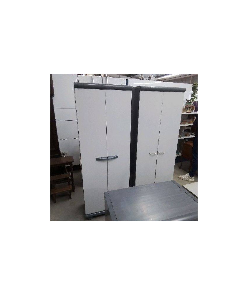 ARMOIRE 2 PORTES PLASTIQUE 