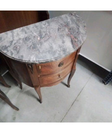 PETITE COMMODE 2T DESSUS MARBRE