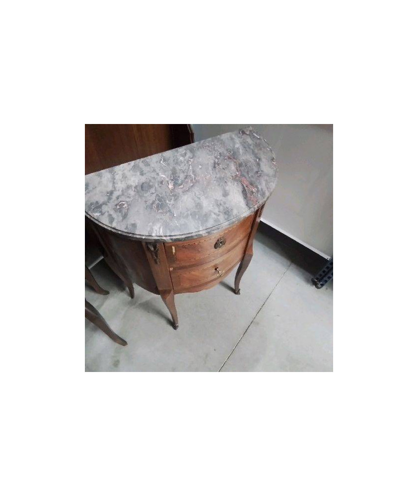 PETITE COMMODE 2T DESSUS MARBRE