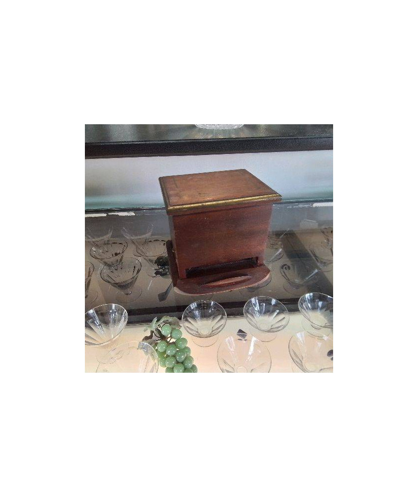 DISTRIBUTEUR CIGARETTES MARQUETTERIE LAITON