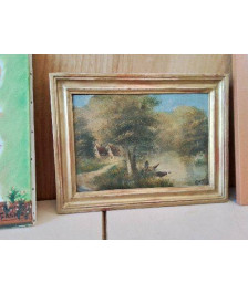HUILE SUR PANNEAU GEORGE