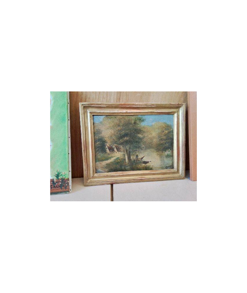 HUILE SUR PANNEAU GEORGE