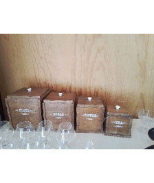 LOT DE 4 BOITES DE RANGEMENT 