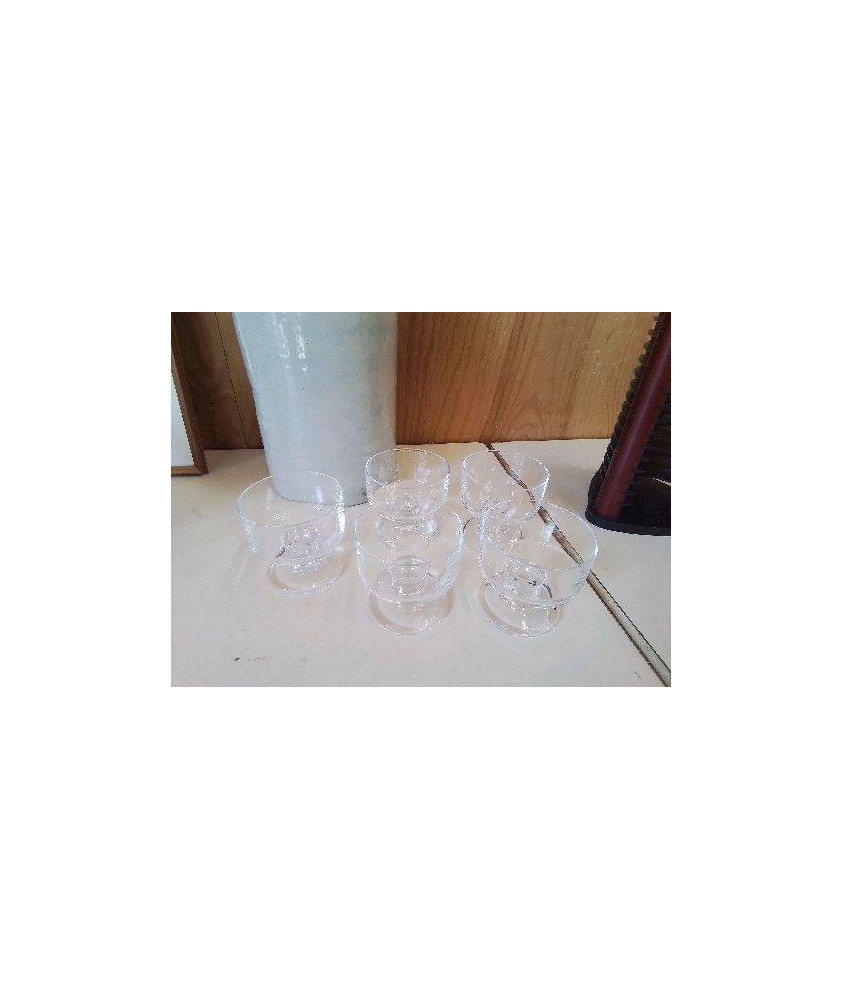 LOT DE 5 COUPES À GLACE 