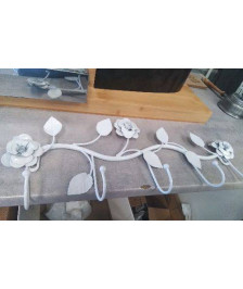 PATERE A FIXER - METAL BLANC 
