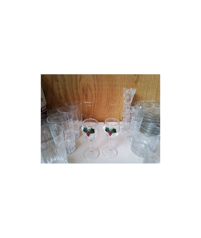 DUO VERRE MOTIF VIGNE 