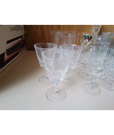 TRIO VERRE EN CRISTAL 