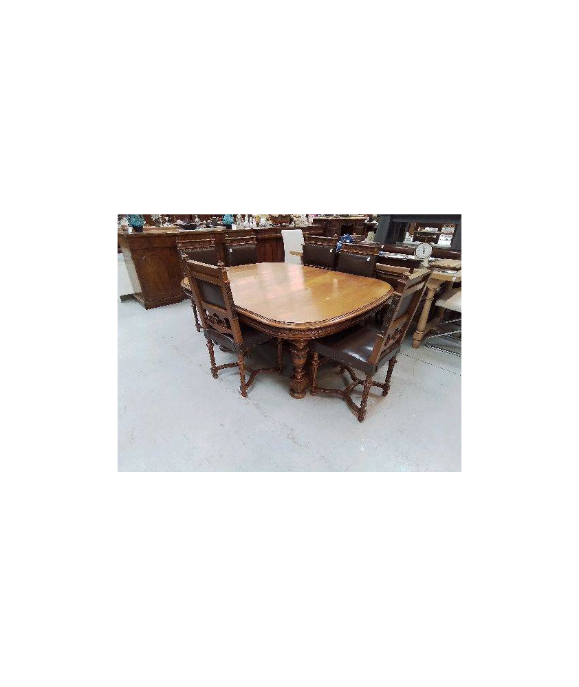 GRANDE TABLE A RALLONGES DE STYLE HENRY II