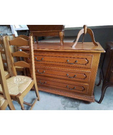 COMMODE 3 TIROIRS DE STYLE RUSTIQUE
