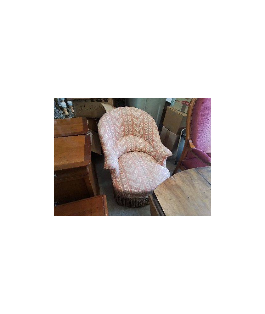 FAUTEUIL CRAPAUD ROSE 
