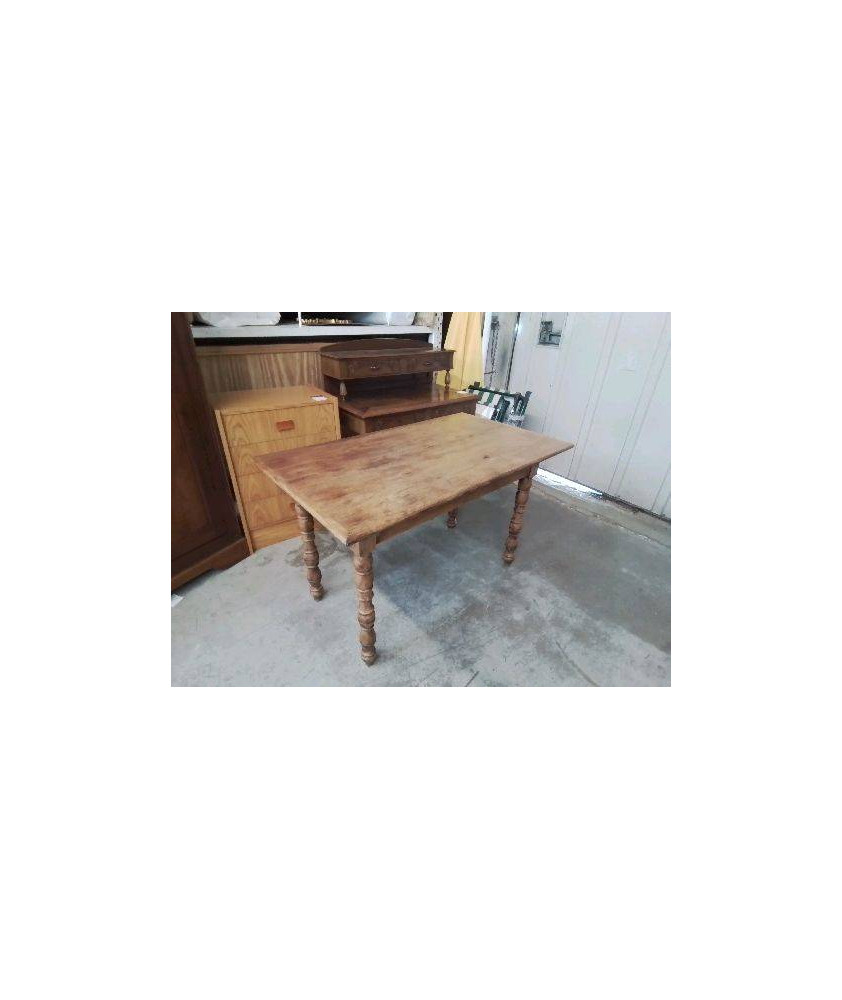 TABLE RUSTIQUE DEUX TIROIRS 