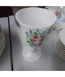 COUPE BLANCHE MOTIFS FLEURS