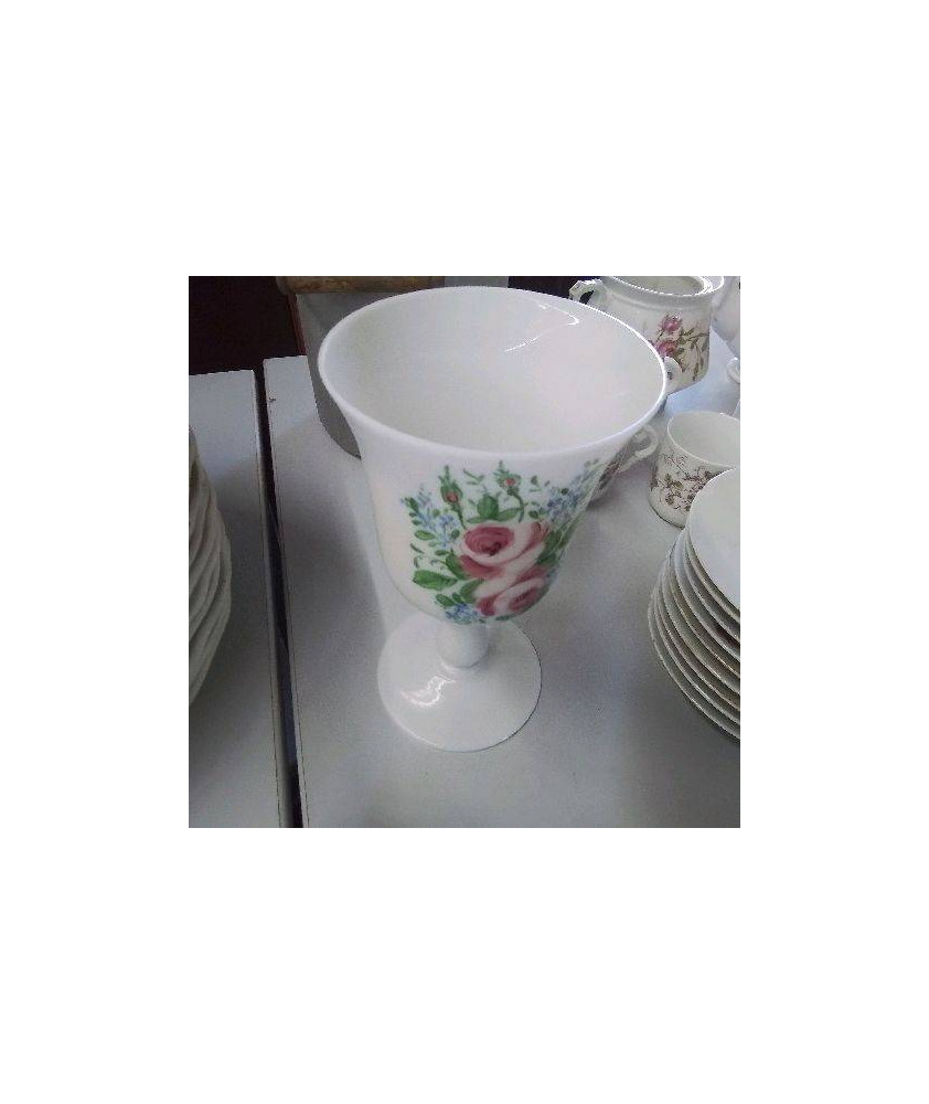COUPE BLANCHE MOTIFS FLEURS