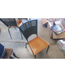 CHAISE ECOLIER - BOIS METAL 