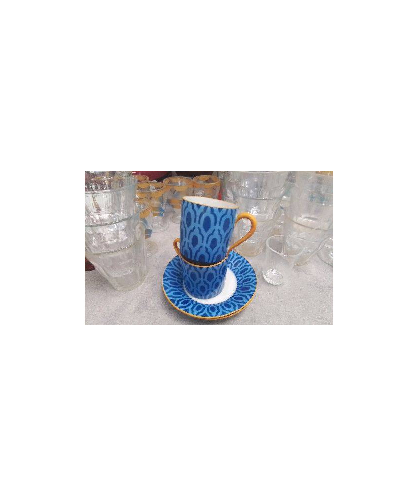TASSES BLEUES X2 