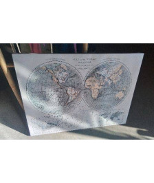 TOILE MAPPEMONDE