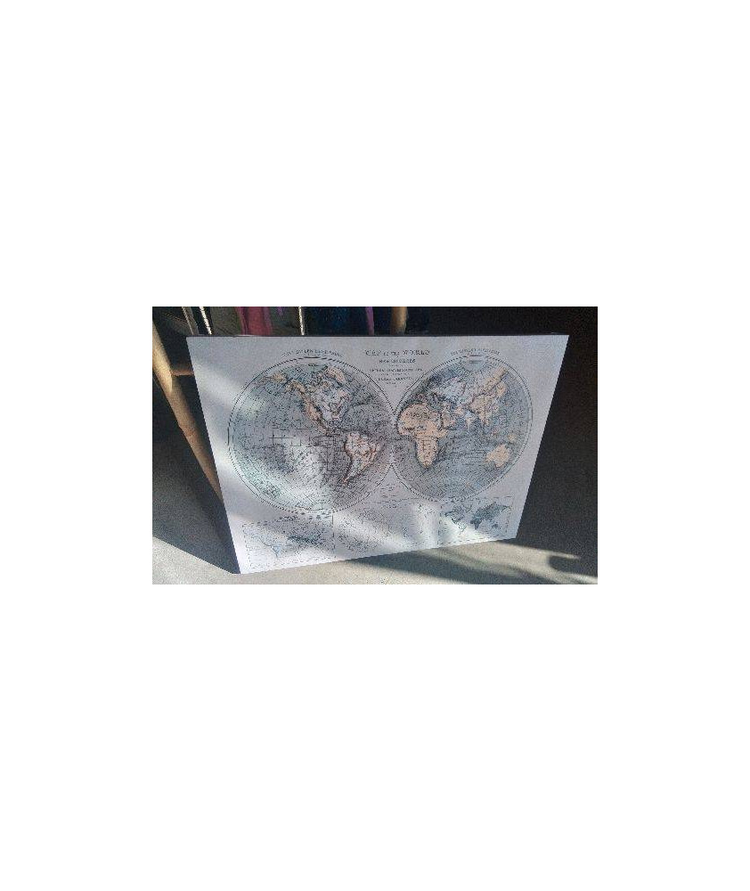 TOILE MAPPEMONDE