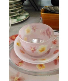 BOL X2 + MUG FLEURS ROSES