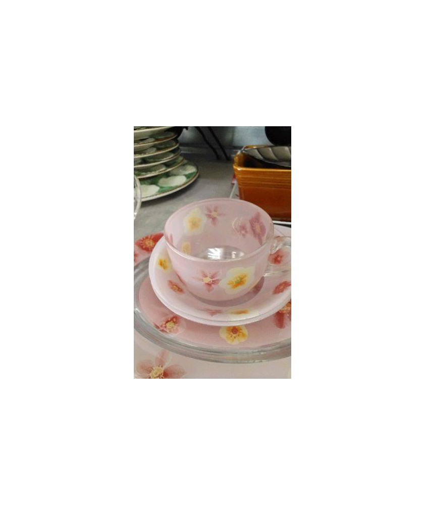 BOL X2 + MUG FLEURS ROSES