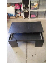 TABLE BASSE PLATEAU RELEVABLE