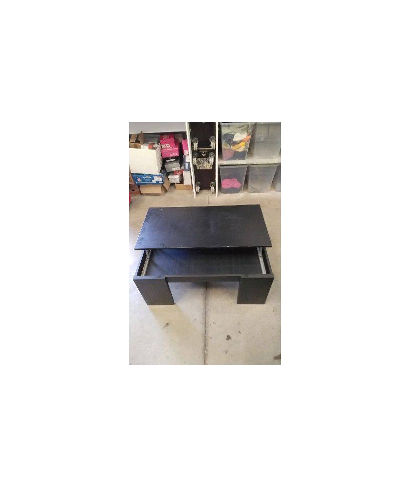 TABLE BASSE PLATEAU RELEVABLE