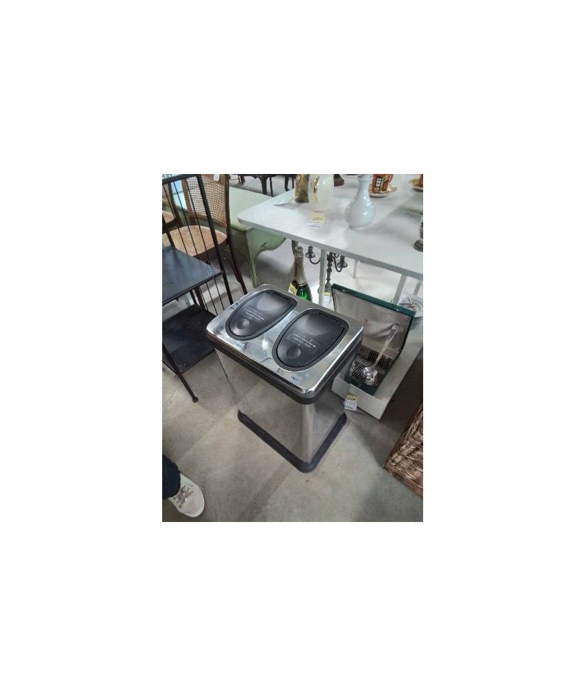 POUBELLE DE TRI 2 COMPARTIMENTS ZUNY 2X20L
