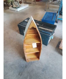 ÉTAGÈRE BATEAU PIN 3 NICHES 