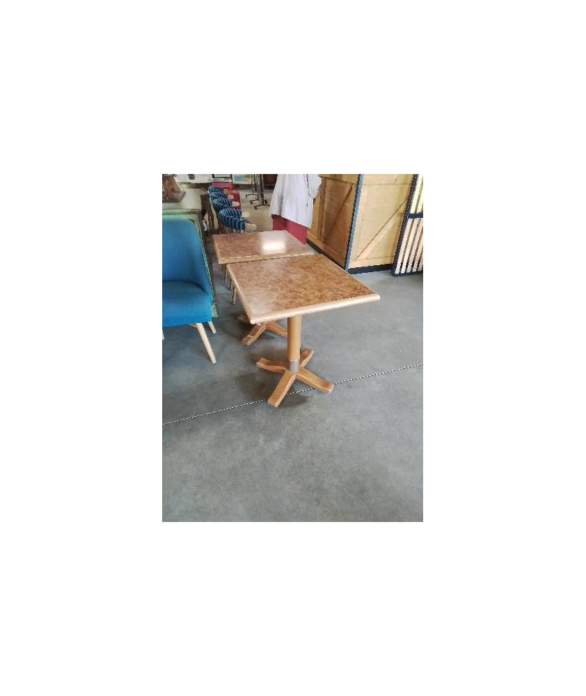 TABLE CARRÉ BISTROT BOIS CLAIR
