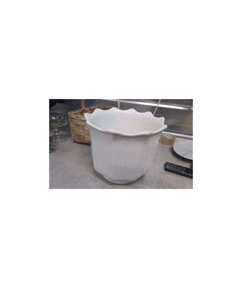 CACHE POT BLANC 