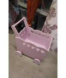 CHARIOT A JOUETS ROSE