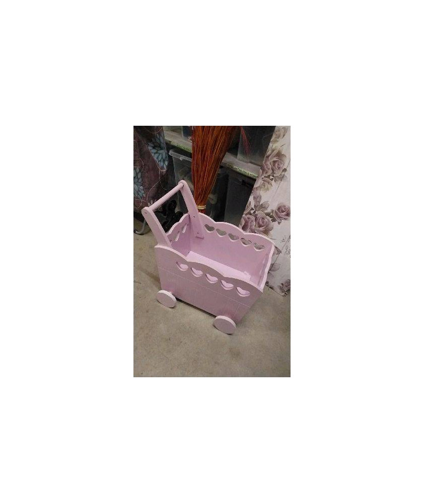 CHARIOT A JOUETS ROSE
